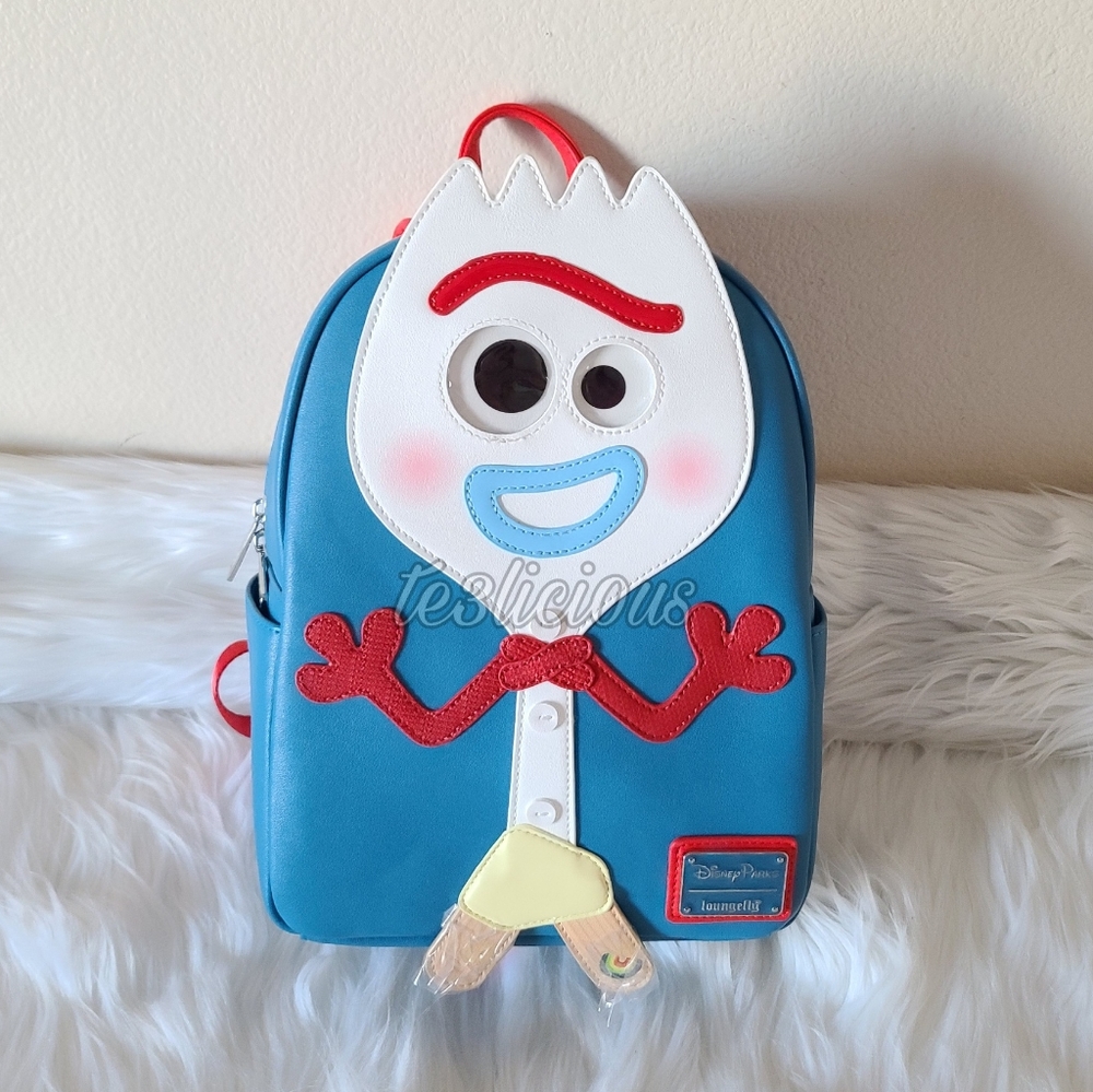DISNEY PARKS LOUNGEFLY FORKY MINI BACKPACK - Picture 1 of 8